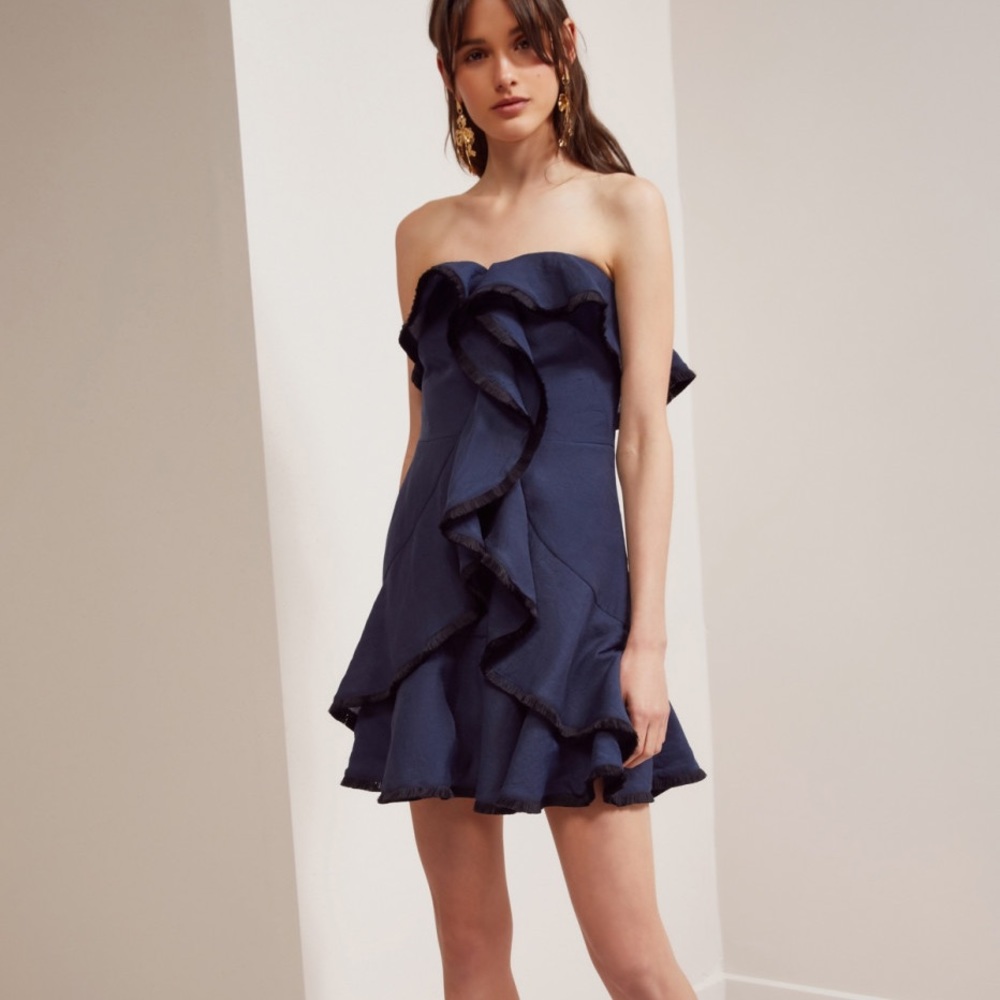KEEPSAKE the label Navy Blue Dress